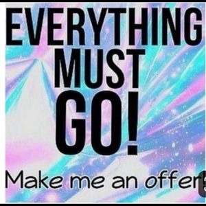 Everything in my closet must go closing it down